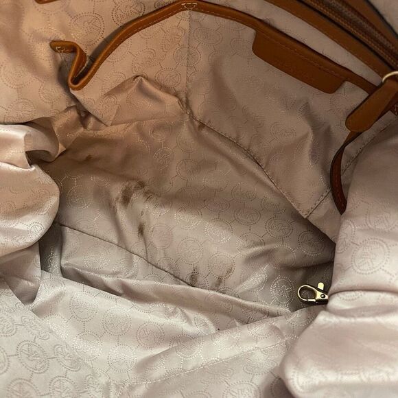 Michael Kors Brown Nylon Kempton Tote Purse - Picture 8 of 10